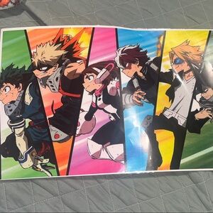 Anime Character Poster with Vibrant Colors